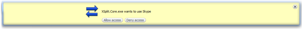 XSplit connecting with Skype 