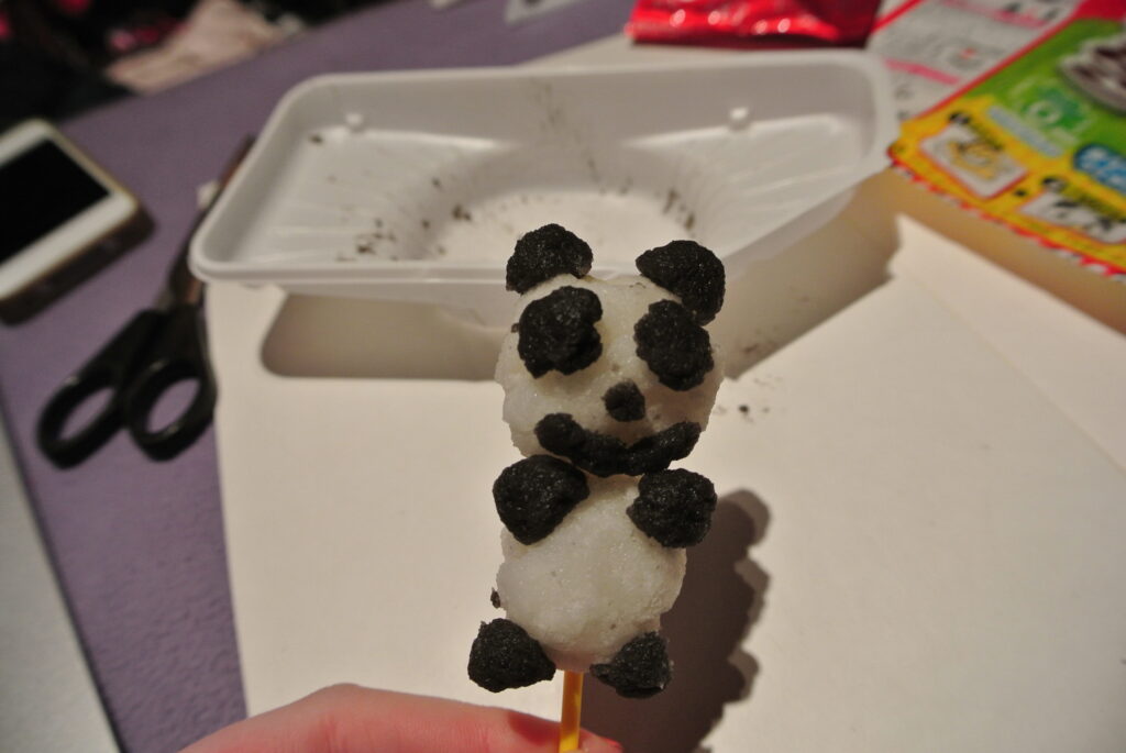 Kracie Popin' Cookin' Marumete Pandango - Completed Panda On Stick