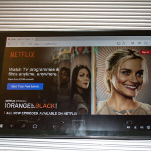 Netflix Website Running on Eve T1 Tablet on Windows 10 Insider Preview