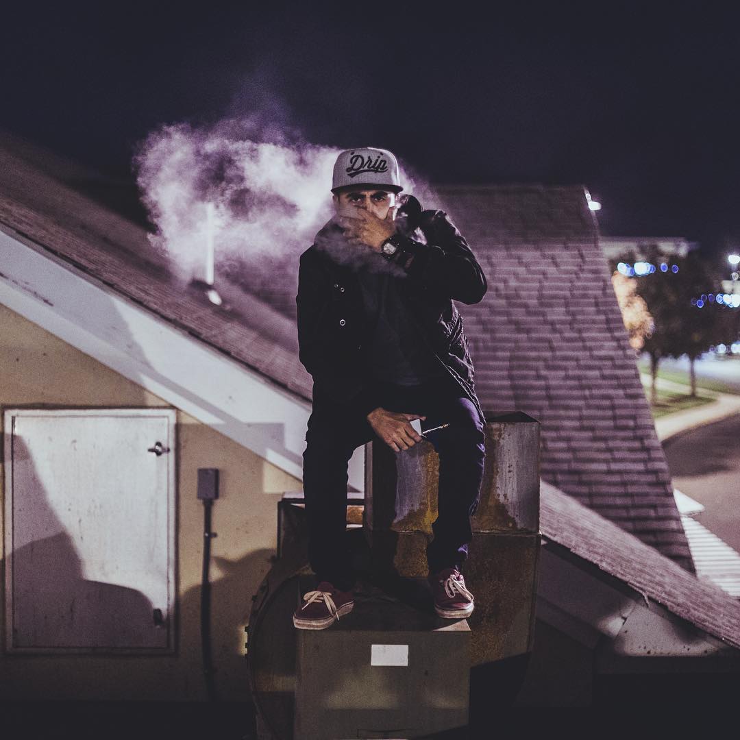 Vaping on Rooftop