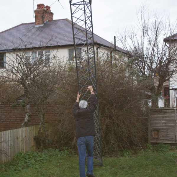 Stuart Routledge Erecting Radio Mast