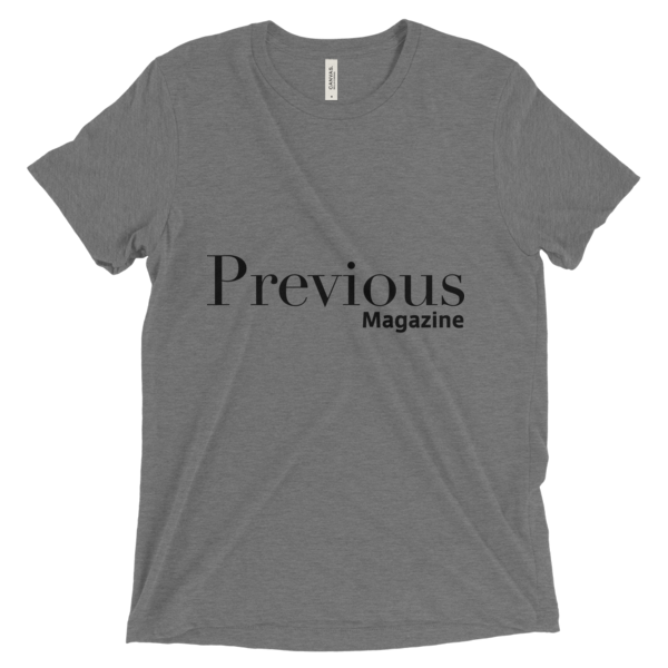 Short Sleeve T-shirt with Black Previous Magazine Logo 1
