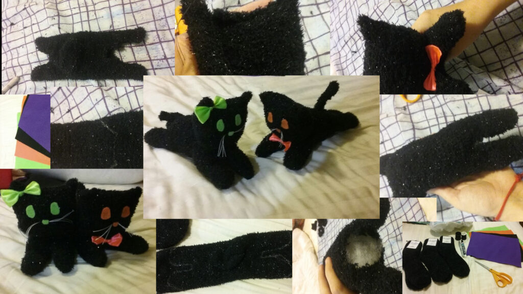 How to Make a Halloween Cat Plush Toy 3