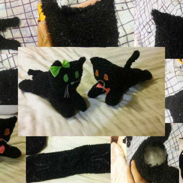 How to Make a Halloween Cat Plush Toy 2
