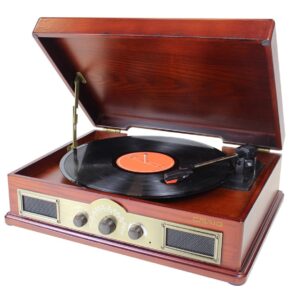 All-in-one vinyl turntable