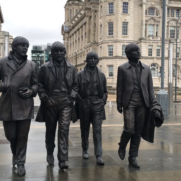 The Beatles statues in Liverpool