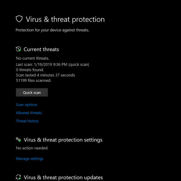 Windows Security Screenshot