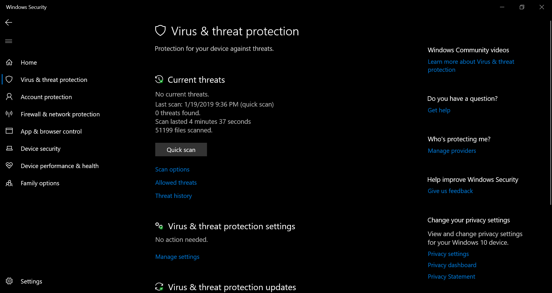 Windows Security Screenshot