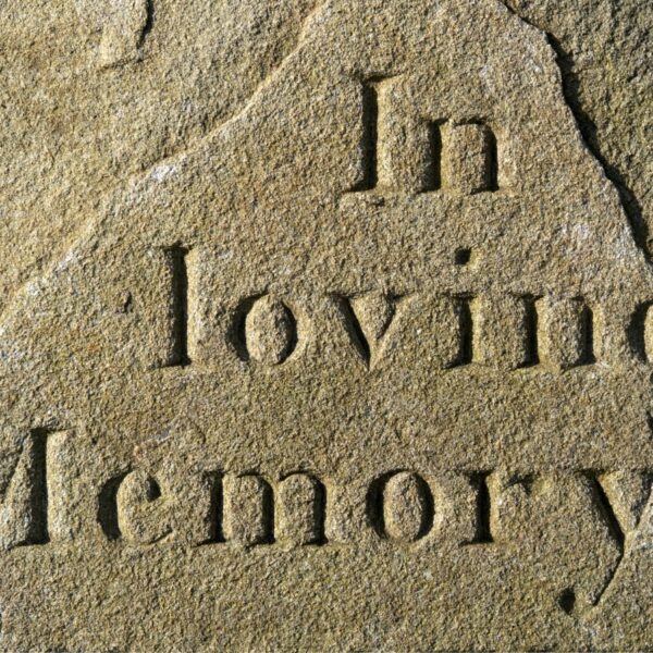 In Loving Memory Chiseled Into Stone
