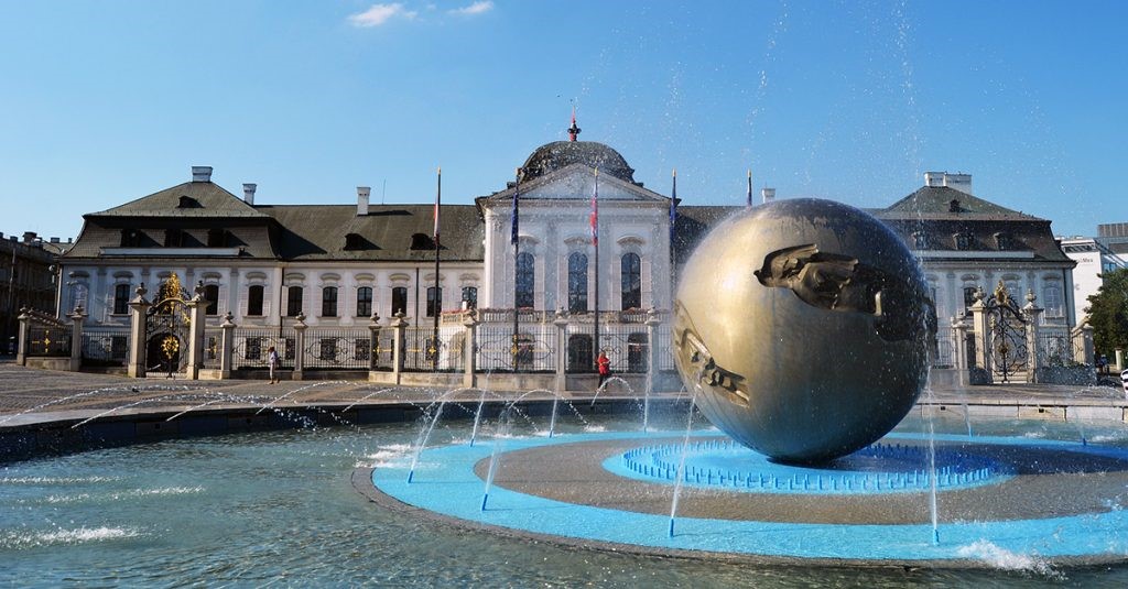 Planet of Peace Fountain, Grassalkovich Palace