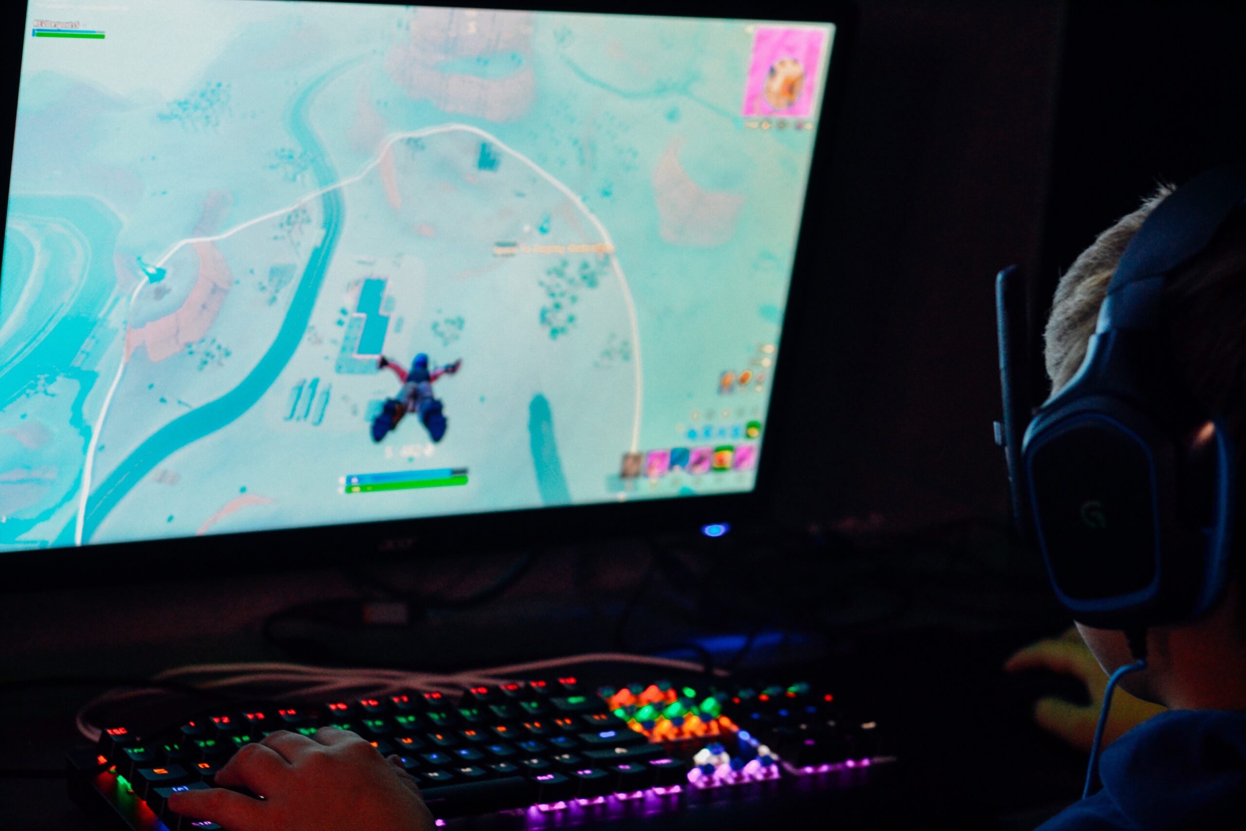 Fortnite on a gaming PC
