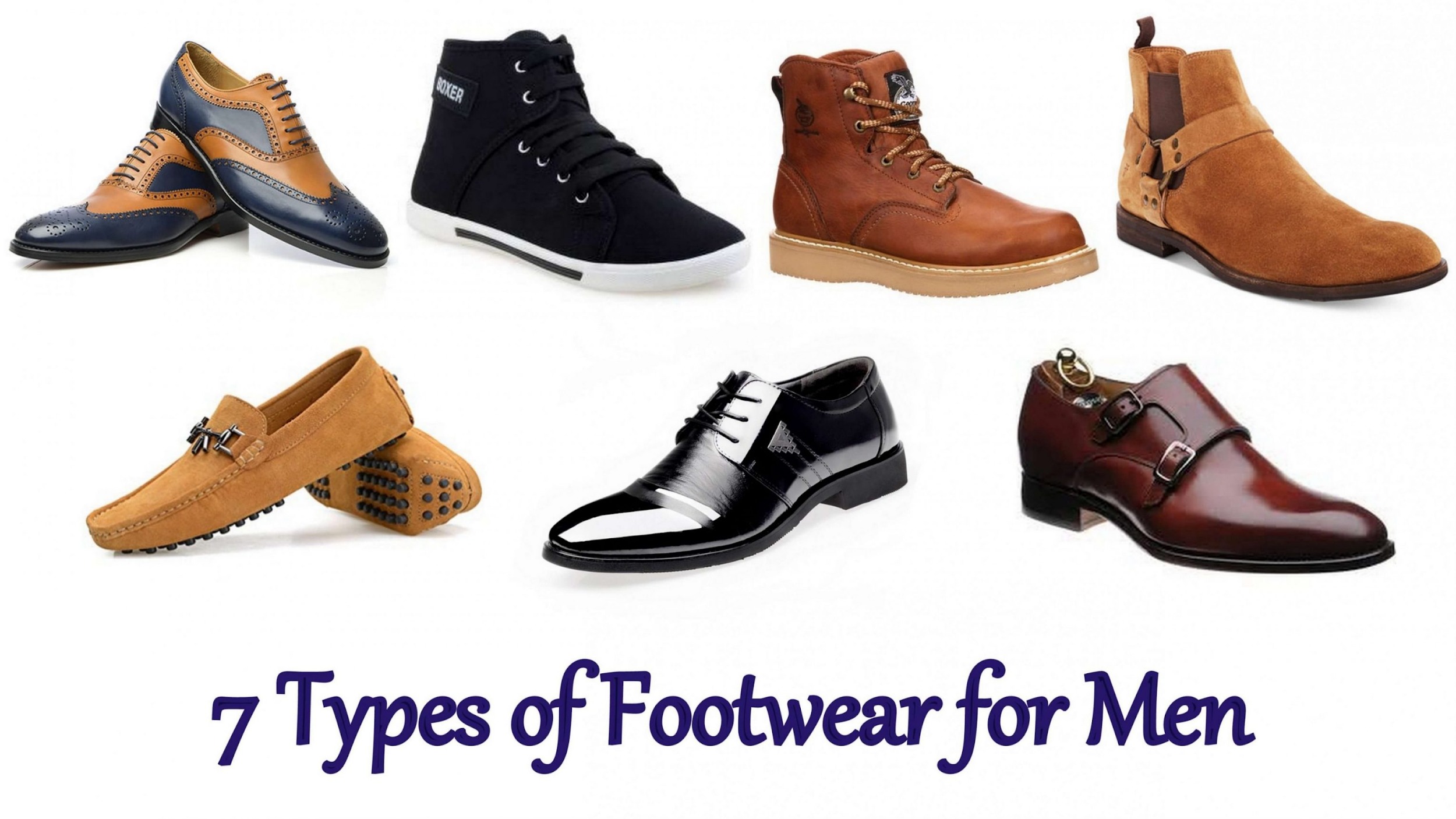 7 Types of Footwear for Men