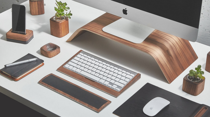 Apple iMac on desk