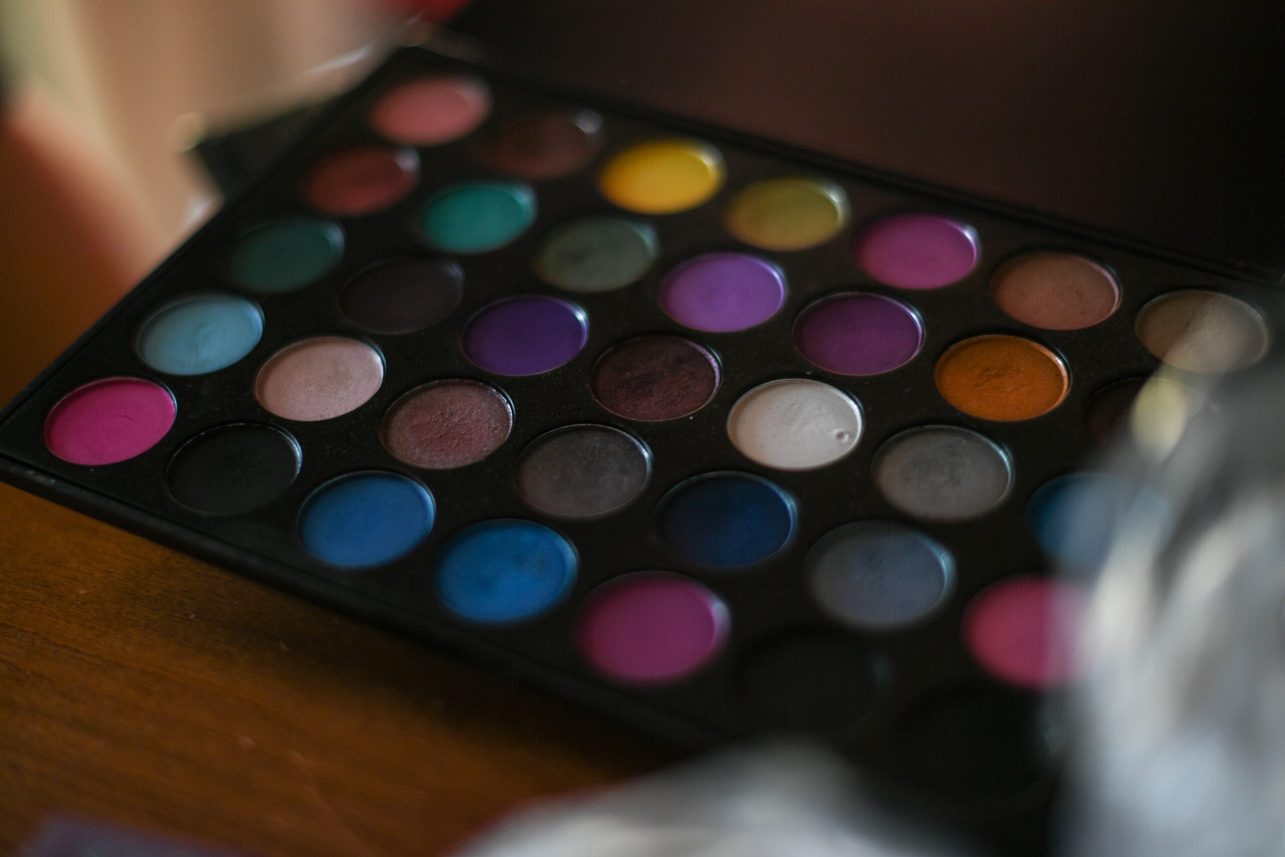 Colorful makeup palette