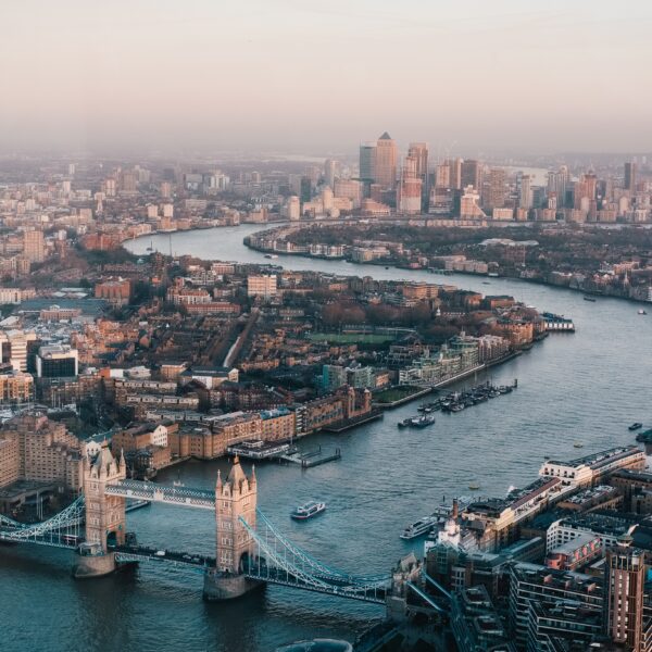 Aerial photograph of London during the day