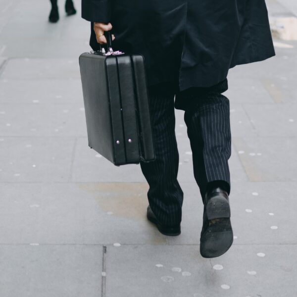 Man carrying briefcase