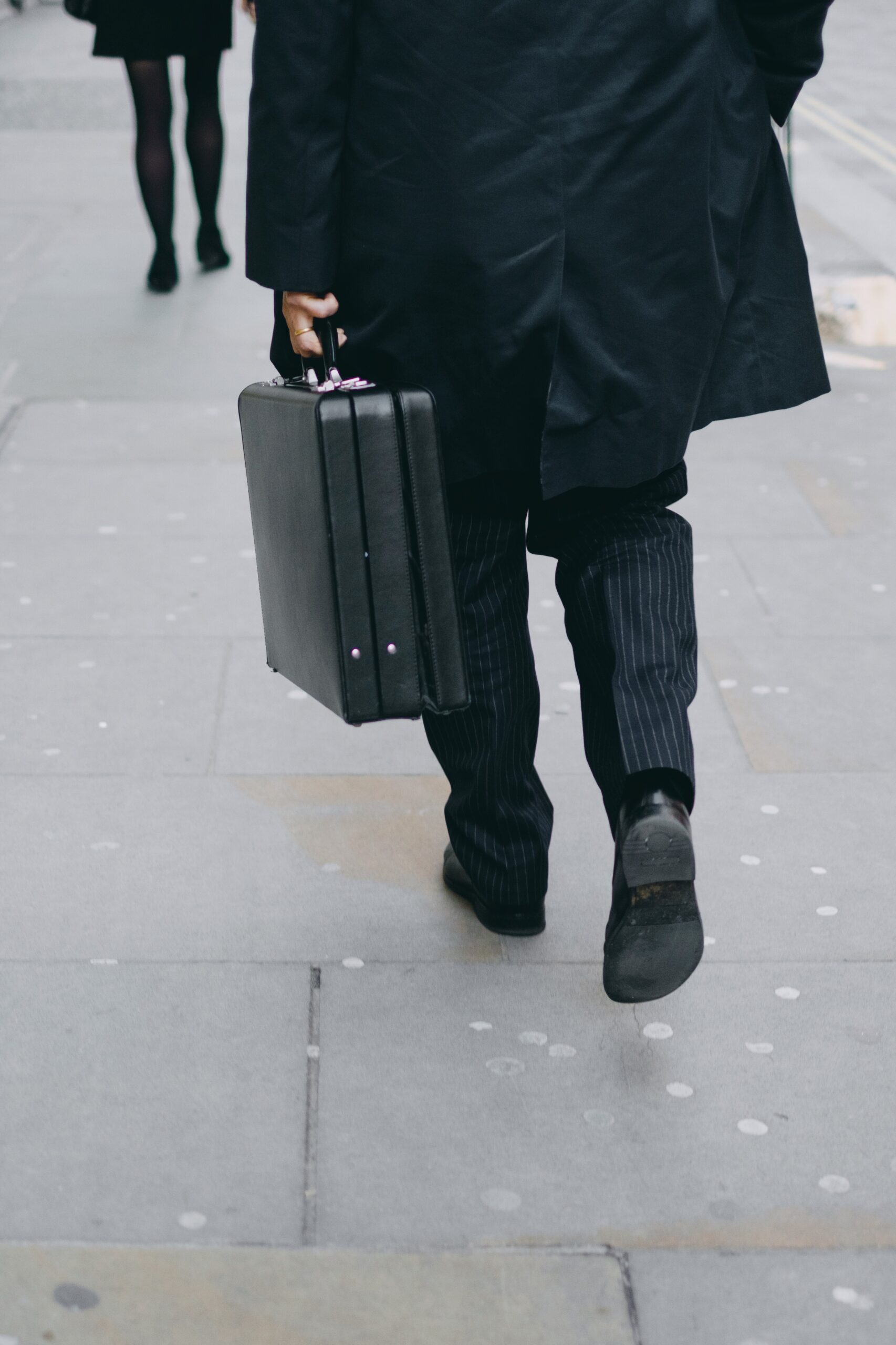 Man carrying briefcase