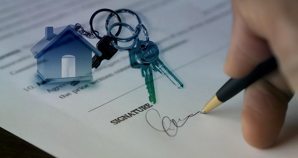 Signing a property contract