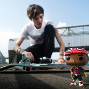Funko Spider-Man and skateboard