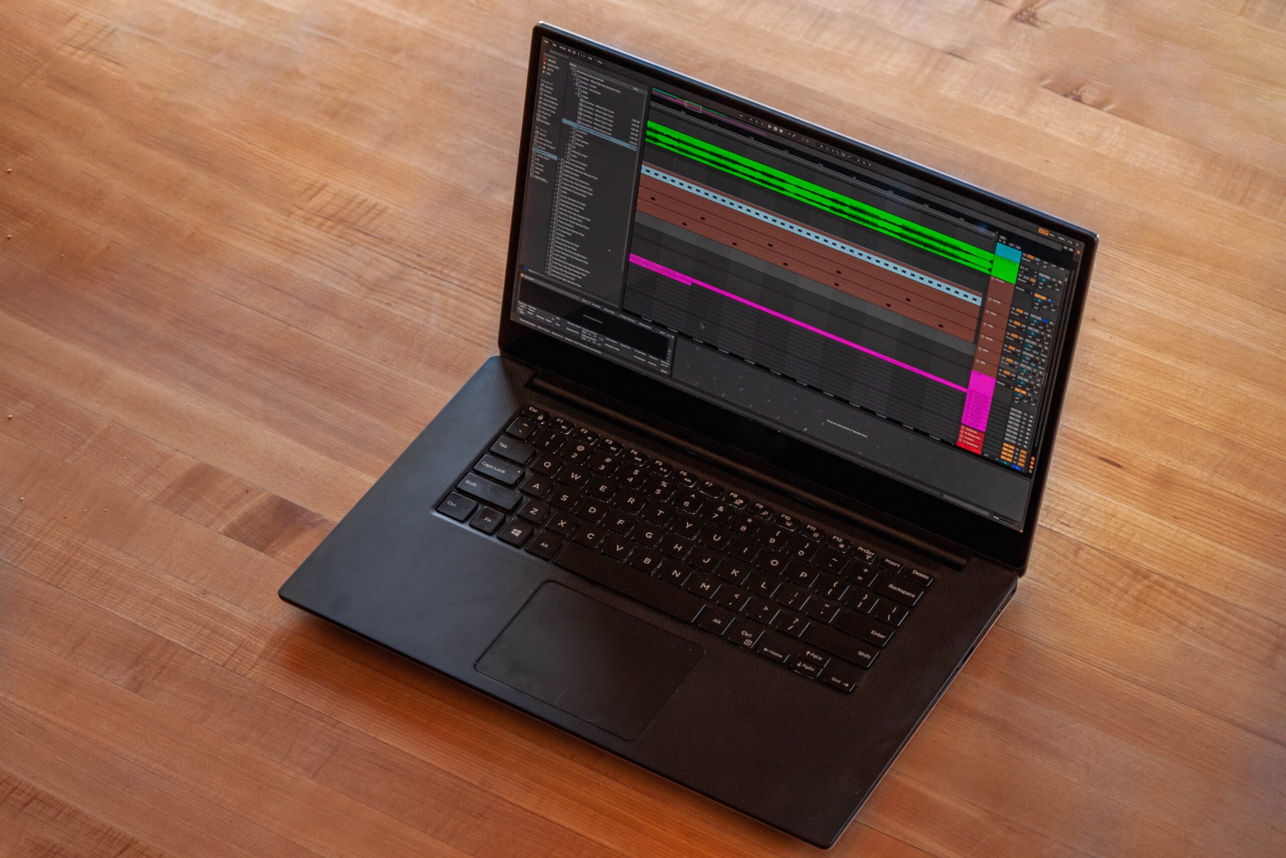 Ableton Live running on a laptop