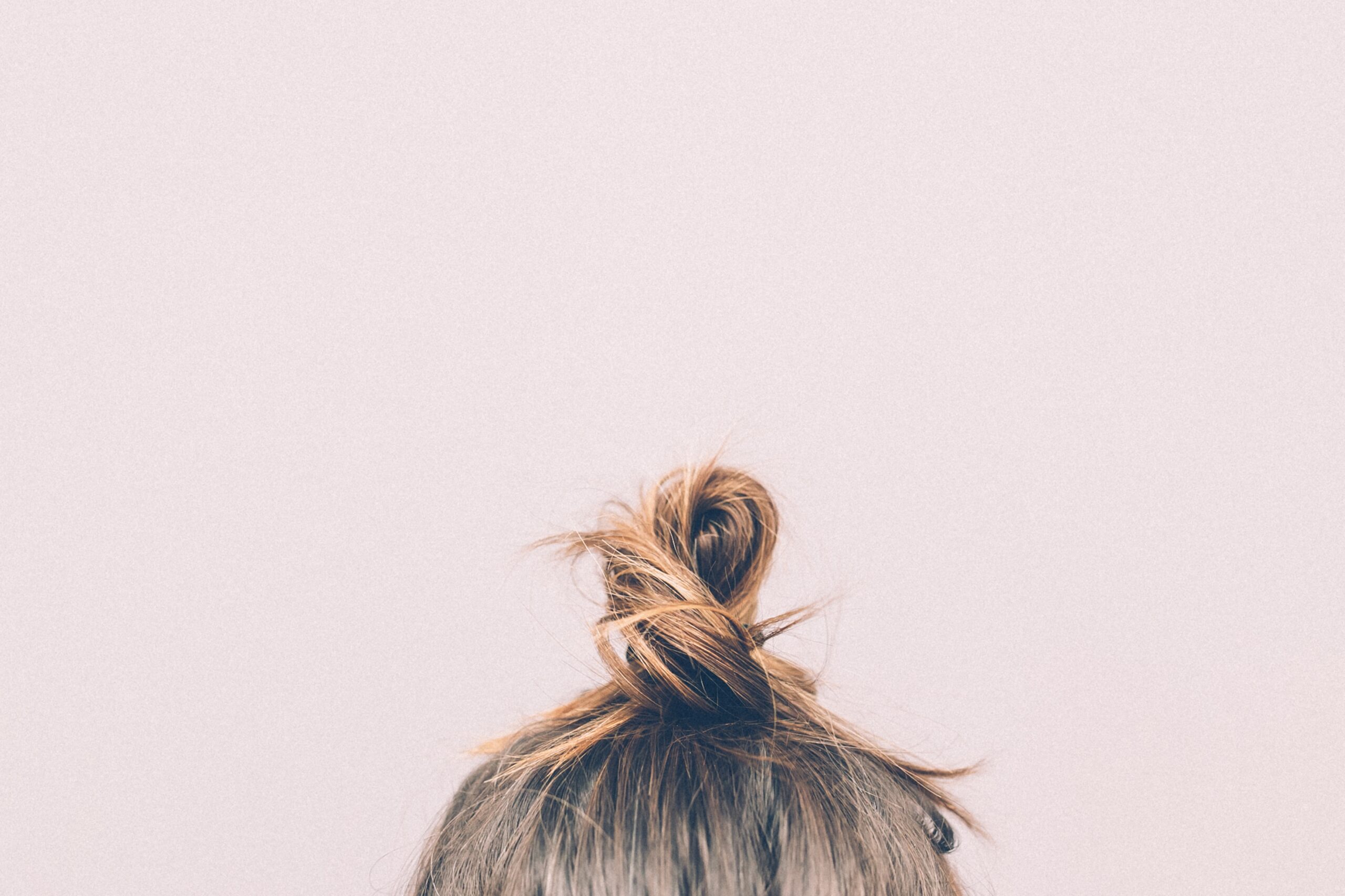 Woman's hair in a bun