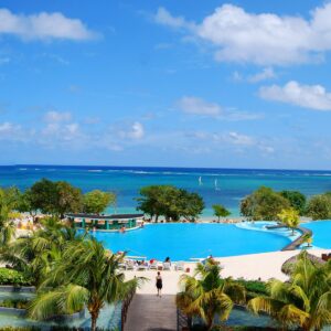 View of the Caribbean Sea from the Iberostar Hotel and Resort