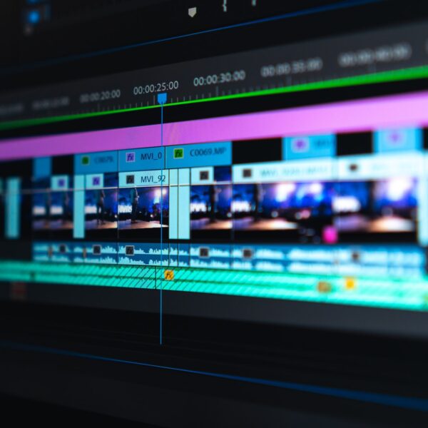 Video editing timeline in Premiere Pro