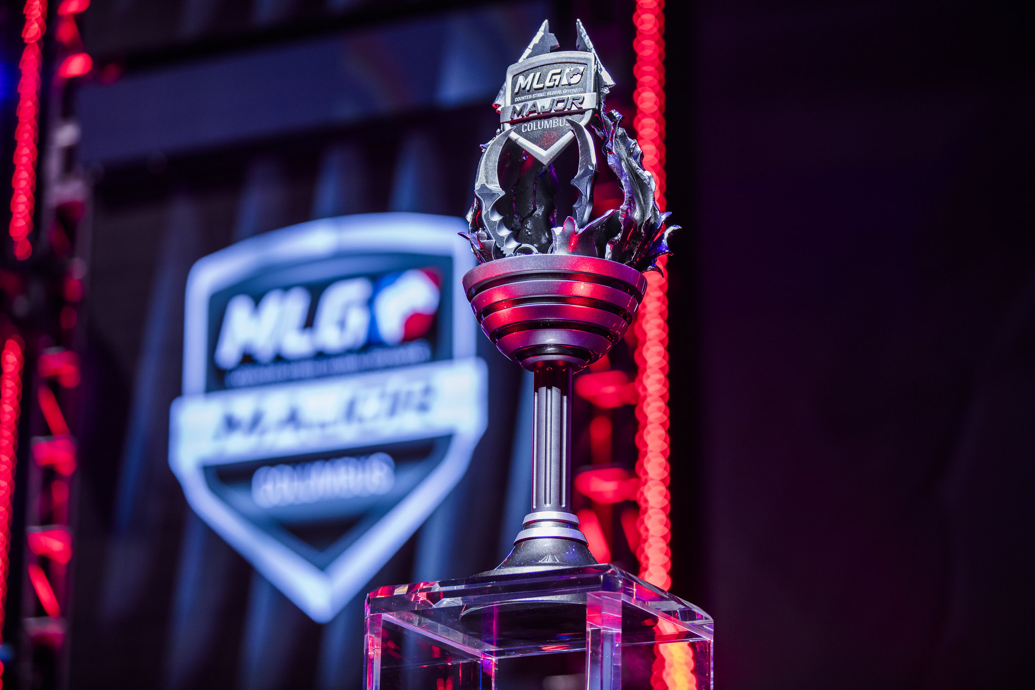 The cup for the CS:GO MLG Columbus tournament.