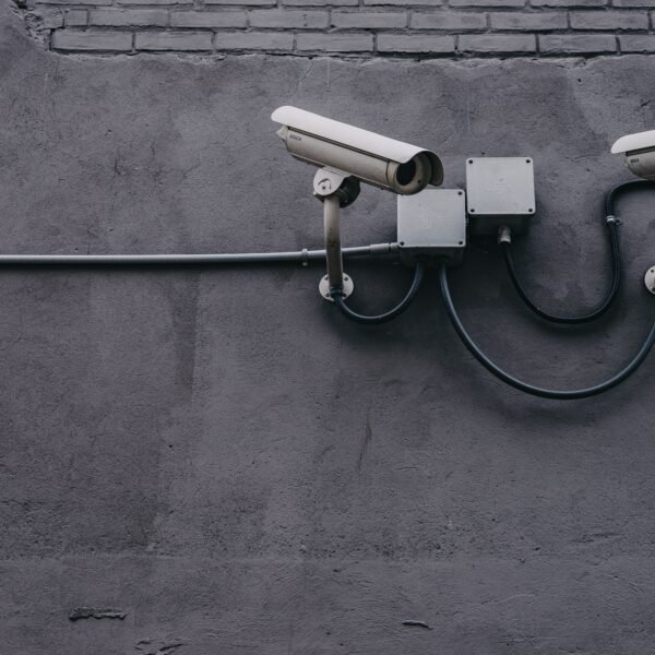 Two security cameras