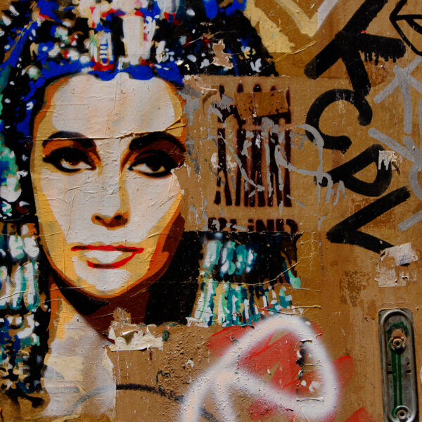Cleopatra graffiti in Barcelona