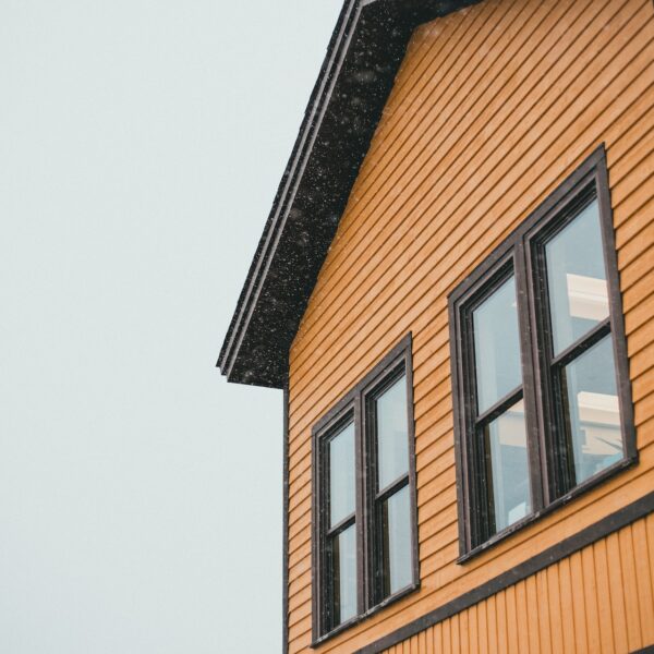 Brown Wooden Siding on a House