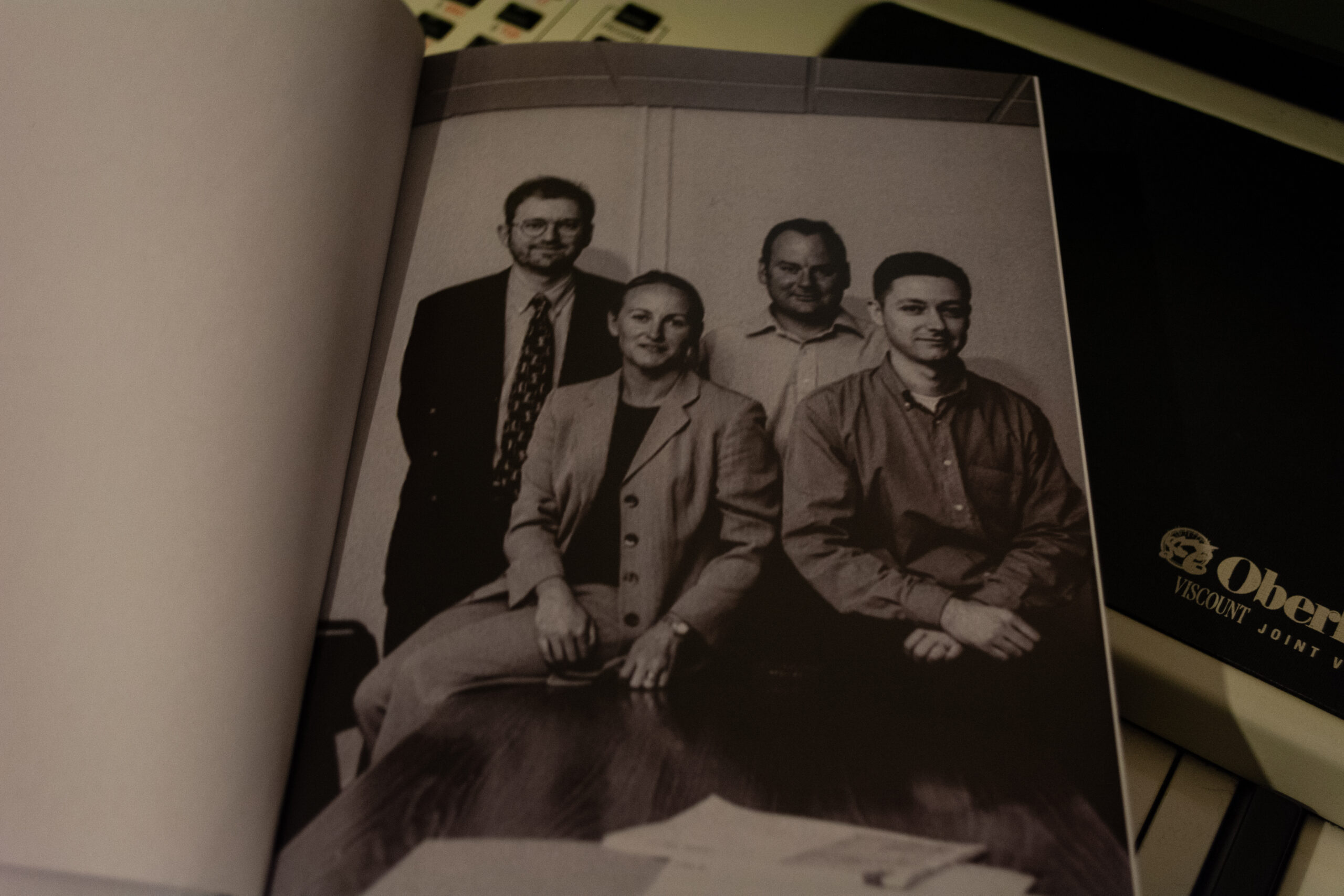 Photograph of the Revolution Software team in Tony Warriner - Revolution: The Quest for Game Development Greatness book